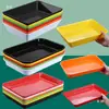 Melamina Tienda de Comida Estofada Artículos de Pato Plato de Verduras Estofadas Porcelana de Imitación Colorida Plato Rectangular para Comida Cocida Plato para Platos Fríos Vajilla Comercial Plato de Exhibición