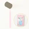 Espejo de Inspección con Forma de Corazón para Extensiones de Pestañas, Lente Rectangular, Antirrizado, Superficie de Espejo Antivaho, Espejo para Pestañas, Espejo Oral Redondo