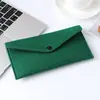 Bolsa de fieltro colorida de mano, productos de fieltro creativos, bolsa tipo sobre vintage con broche de presión, bolsa para papelería de estudiante, bolsa de almacenamiento al por mayor