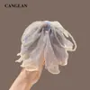 Pinza de garra para coleta estilo francés color beige con lazo, pinza para el pelo de encaje con ambiente delicado, accesorio para el pelo tipo pinza de tiburón para recogidos en la parte posterior de la cabeza