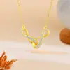Joyería de comercio exterior: Collar con símbolo de infinito de diseño de alta gama, cadena para la clavícula, accesorio de nicho de lujo ligero, regalo de vacaciones