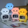 Reloj despertador electrónico de carga de robot IA lindo creativo coreano papelería suministro para tienda de papelería artículos de uso diario mesa de estudiante regalos