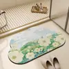 Tapete de Piso Moderno de Lama Diatomácea Entrada Quarto Banheiro Sala de Estudo Capacho Antiderrapante Absorção de Água Secagem Rápida Resistente ao Desgaste Fácil de Limpar Tapete de Piso