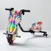Triciclo de derrape 250W con ajuste de 3 velocidades, triciclo de derrape eléctrico para niños, kart de derrape