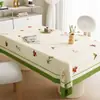 Toalha de mesa fresca e simples, não lavável, à prova d'água, à prova de óleo, estilo ins, luxo leve, toque de alta qualidade, toalha de mesa retangular, toalha para mesa de centro
