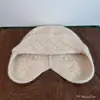 Gorro de Aviador de Punto con Orejeras de Piel de Conejo Estilo Coreano para Mujer, Cálido para Otoño e Invierno, Pequeño para Adelgazar la Cara, Gorro de Lana para Cabeza Grande