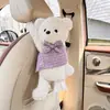 Caja de Pañuelos para Coche Personalizada por el Fabricante Bolsa Creativa de Pañuelos para Coche de Dibujos Animados Caja de Pañuelos Colgante de Muñeca de Peluche Linda