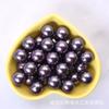 Resaltar imitación Nanyang vidrio imitación concha cuentas gris medio agujero un agujero perla hecho a mano DIY joyería collar accesorios venta al por mayor