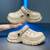 Zuecos de Estilo Nuevo de Verano para Parejas, Pantuflas Cerradas Antideslizantes de Suela Gruesa, Sandalias de Playa para Exteriores, Sandalias Casuales de Moda