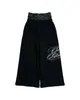 Pantalones Casuales de Encaje Estilo Americano para Hombre, Pantalones Rectos Retro Harajuku Y2K, Pantalones Deportivos Personalizados Bordados Hip-Hop para Hombre