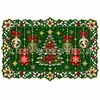 2027 Nuevo Mantel Individual de Encaje Navideño Mantel Hueco Decoración de Mesa Festiva Accesorios para el Hogar