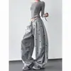 Pantalones casuales estilo americano con estampado de estrellas para mujer, novedad primavera y otoño 2026, cintura alta, holgados, adelgazantes, modernos, para danza jazz, pierna ancha