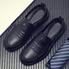 Nuevos Zapatos de Cuero para Hombre, Formales de Negocios, Casuales, sin Cordones, Suela Suave, Imitación de Cuero Suave, Antideslizantes, Zapatos de Papá