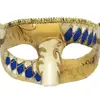 Máscara de cabeça chata de alta qualidade para atacado, Halloween, Carnaval, Dança Veneziana, xadrez multicolor vintage, máscara, pronta entrega