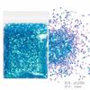 Unha glitter ultra-fino glitter glitter pó lantejoulas em pó + 1mm terno azul unhas colar joias cross-border
