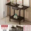 Nova Mesa de Entrada Estilo Chinês Console de Entrada Montado na Parede Corredor Estreito Diretamente em Frente à Porta Armário de Entrada Mesa Longa Vista Lateral Altar para Incensário Doméstico