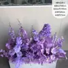 Arranjo de Chão para Casamento Roxo Romântico Layout para Banquete de Noivado Salão de Casamento Palco Guia de Caminho Flor Decoração de Casamento Arte Floral Artificial