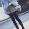 Nuevos Pantalones Cortos de Lana Engrosados para Mujer Estilo Coreano Sueltos de Cintura Alta Pierna Ancha Pantalones Casuales Versátiles Pantalones para Botas de Exterior Otoño e Invierno 2025