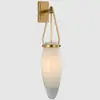 Lámpara de candelabro de lujo moderna accesible para sala de estar, dormitorio, lámpara de pared de cristal para pasillo, escalera, entrada, baño, lámpara de pared americana de cobre macizo
