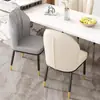 Silla de Comedor de Lujo Nórdico Ligero, Taburete para Uso Doméstico con Respaldo, Silla Simple para Tocador, Silla de Comedor de Hierro de Lujo Ligero para Restaurante Hotel