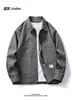 Chaqueta de hombre moderna y súper genial para primavera y otoño 2026, nueva chaqueta de trabajo de moda, talla grande, holgada, con cuello de solapa