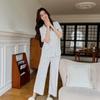 Pijama Nuevo Estilo 2023 para Mujer Primavera y Verano Algodón Delgado Manga Corta Pantalones Lunares Ropa de Casa de Alta Gama Conjunto de Dos Piezas
