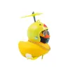 Decoração de carro decoração de carro carro elétrico pato de vento quebrado bicicleta patinho amarelo pequeno acessórios capacete pato atacado