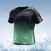 2025 Nuevo Estilo Estilo Perezoso Camiseta de Manga Corta para Hombre Verano Delgado Top Deportivo Transpirable para Correr Top de Fitness de Media Manga