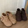 Botines Cortos para Niña Botas Individuales 2026 Nuevo Otoño Invierno Estilo Coreano Botas Martin para Niños Botas de Piel Cremallera Lateral Botas de Princesa para Niña