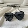 Clásico Popular Corazón Marco Colorido Gafas de Sol de Corazón Fiesta de Baile Navideña Moda Divertidas Gafas de Sol Decorativas