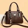 Bolso de Mano para Mujer Guinness Canguro Estilo Nuevo Elegante Bolso de Hombro Cruzado Gran Capacidad Bolso de Cuero Suave para Madres de Mediana Edad