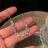 Pulsera de Flor de Circonita Estilo Coreano Lujo Ligero Personalizada Moda Estilo Frío Pulsera Simple Nuevo Estilo Pulsera de Temperamento Al por Mayor Mujer