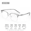 Gafas de Media Montura Estilo Retro Línea de Cejas Anti-Luz Azul para Hombre Montura TR 8088 Montura Metálica para Gafas Danyang Gafas para Miopía Venta al por Mayor