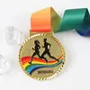 Medalha de Metal Placa de Liga de Zinco Evento de Competição Esportiva Escolar Corrida Basquete Medalha de Ouro Infantil Design Criativo