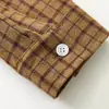 Ropa para Hombre Northbound 2026 Otoño Nueva Camisa sin Cuello Vintage Camisa a Cuadros de Manga Larga para Hombre Chaqueta Casual para Pareja