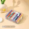 Canetas marcadoras acrílicas de ponta macia com tinta líquida direta para artesanato e DIY, conjunto de 12 cores de marcadores coloridos para desenho infantil