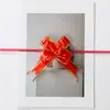 Guirlanda de Fita Cor Sólida Tule Borda Dourada Tinta Flor Puxada à Mão Decoração de Festa Casamento Quarto Carro de Casamento Escada Laço