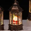 Lampião de vento de Natal atacado Iluminação de feriado de Natal Decorações de atmosfera Feliz Natal