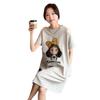 Vestido de Verano para Mujeres Embarazadas vestido 2024 Nueva Moda Casual Dulce Reductor de Edad Suelto talla grande Camiseta Pequeña Falda