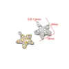 Novo Pingente de Coração de Pêssego Borboleta Estrela com Gotejamento de Óleo em Aço Inoxidável Colar Pulseira Francesa Transfronteiriça Acessórios de Joias DIY