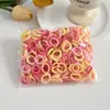 Diademas elásticas para niños, gomas para el pelo, anillos para el cabello, accesorios para el cabello para niñas, alta elasticidad, colores de caramelo, estilo coreano