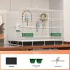 Gaiola de Pássaros Grande Dobrável para Uso Doméstico, Modelo Novo Especificamente para Periquitos, Calopsitas e Pássaros Pequenos, Luxuosa Villa Ecológica para Pássaros