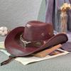 Sombrero Vaquero Retro Big Niutou para Hombre y Mujer Primavera y Otoño Viaje al Aire Libre Sombrero para el Sol Ala Grande Sombrero de Jazz Americano para Hombre