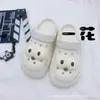 Acessórios para sapatos com furos transfronteiriços, fofos, de desenho animado, fivela de sapato DIY, flor de sapato, acessórios para sapatos, acessórios de fivela de cadarço, acessórios de fivela de sapato de PVC, fivela