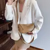 Bolsa de Ombro Casual Retrô Estilo Coreano Feminina 2025 Verão Nova Simples Combina com Tudo Nicho Transversal Sela