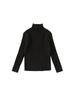 Roupas Infantis Youbao Outono e Inverno Suéteres Infantis para Meninos e Meninas Tricô de Cor Sólida Gola Alta Tops de Camada Base Estilosos Camisetas para Crianças Pequenas