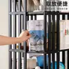 Estantería Giratoria 360 Grados de Pie para Niños Simple Multifuncional para el Hogar Sala de Estar Montada en la Pared Estante de Almacenamiento de Múltiples Niveles