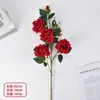 Rosas de Terciopelo Simuladas para Decoraciones de Boda, Flores Artificiales para Arreglos de Boda con Rosas Transfronterizos, Flores Artificiales al por Mayor para el Día de San Valentín