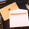 Envelope a5 papel de carta papel kraft espessado simples carta cartão postal embalagem de armazenamento estilo ocidental envelope em branco imprimir logotipo