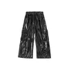 Disfraces de Jazz para Niñas de Otoño Atuendos de Performance Geniales y Modernos Estilo Motociclista Negro Conjunto Oscuro con Cadena Ropa de Performance Infantil